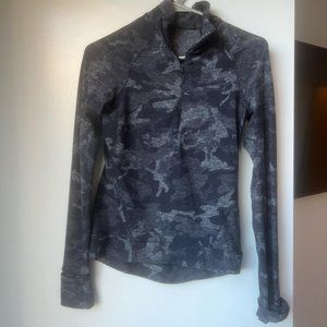Lulu Lemon Half Zip Long Sleeve Camo